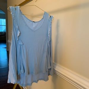Light Blue Free People Top